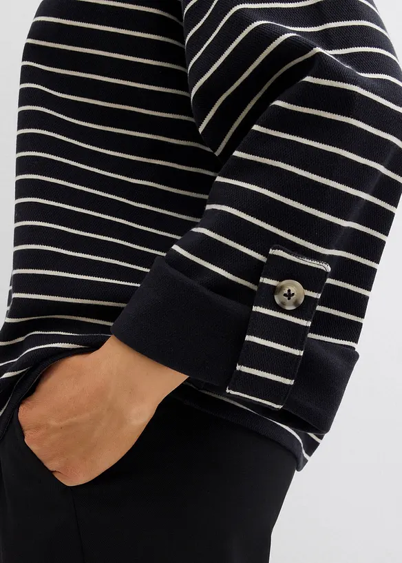 Oversized sweatshirt i 100% bomull, bonprix