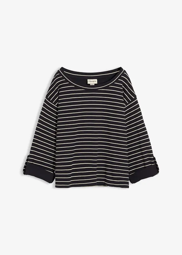Oversized sweatshirt i 100% bomull, bonprix