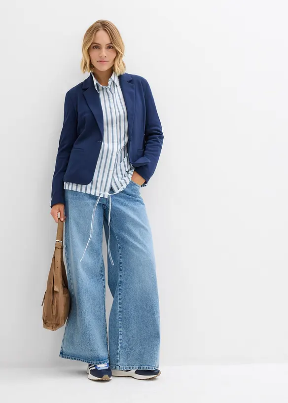 Sweatblazer med lett viskose, bonprix