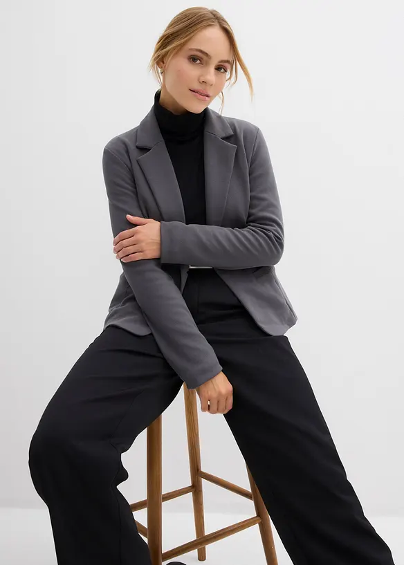 Sweatblazer med lett viskose, bonprix