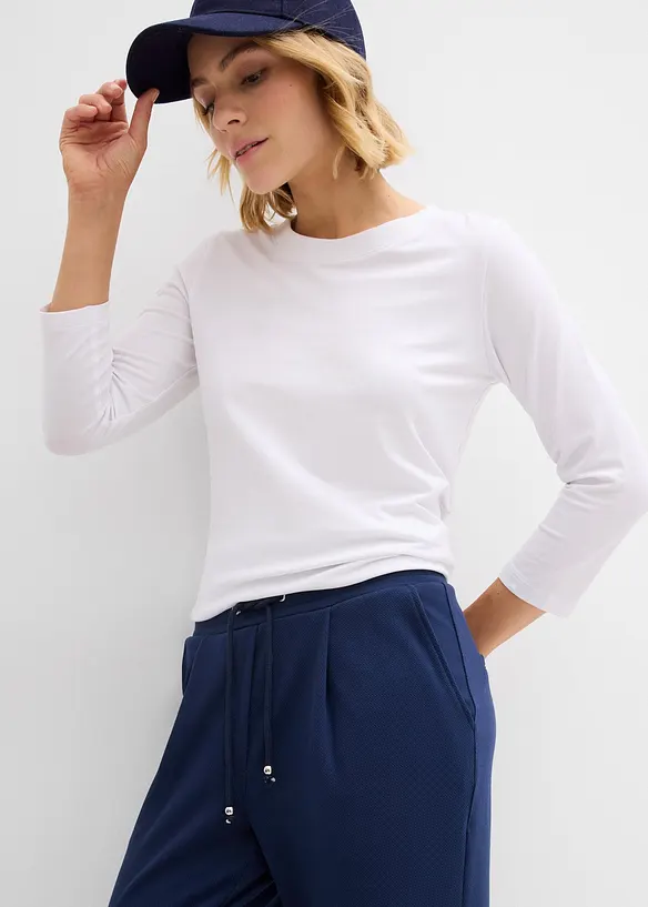 Pull on-bukse i lett viskosemiks, bonprix