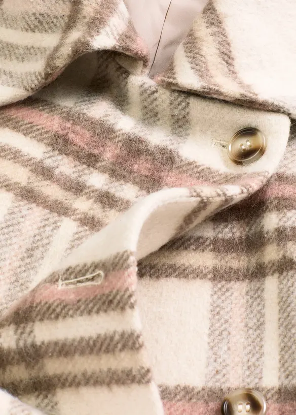 Oversized kåpe i myk ullmiks, bonprix