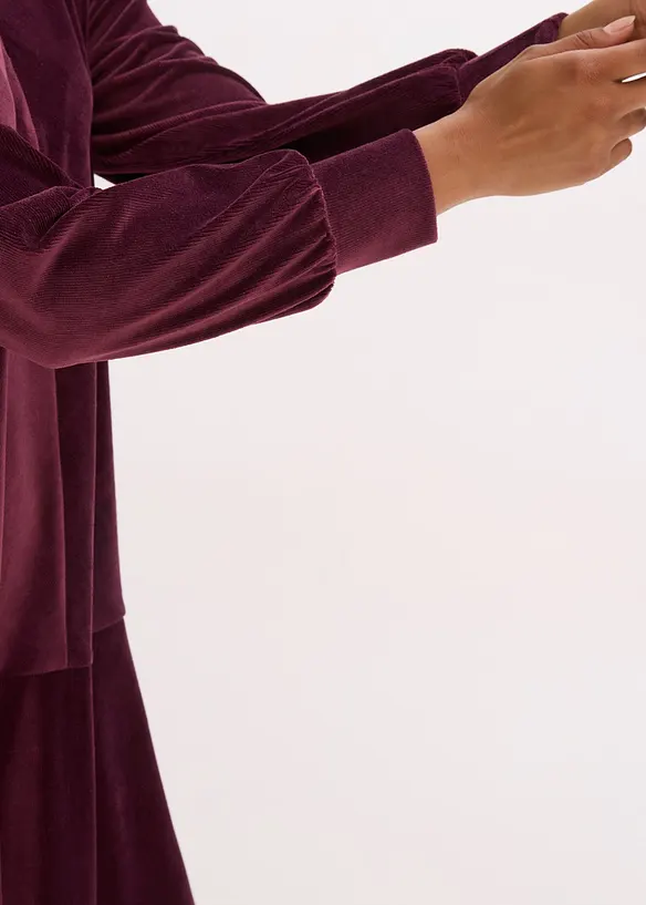 Kort kordfløyelkjole, bonprix