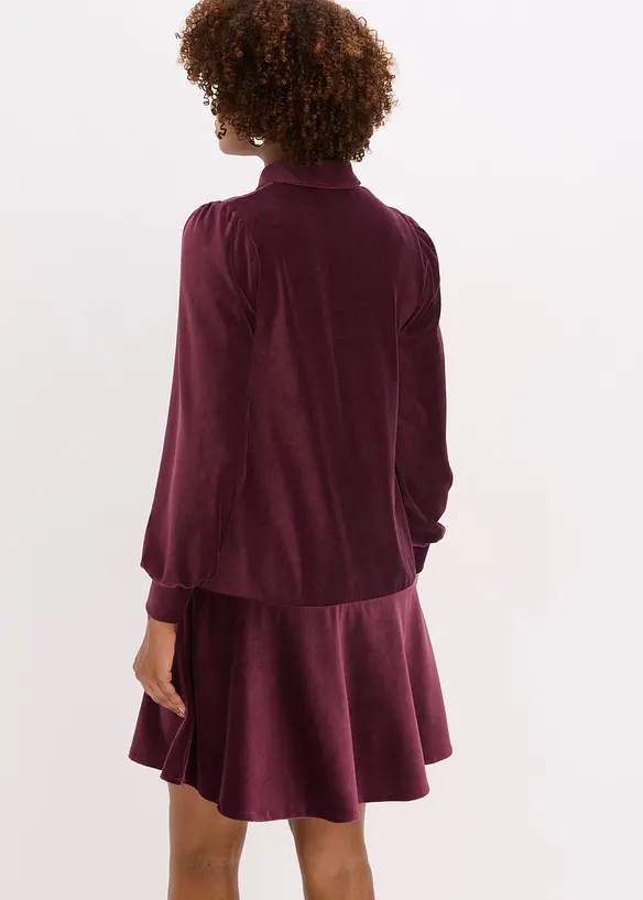 Kort kordfløyelkjole, bonprix
