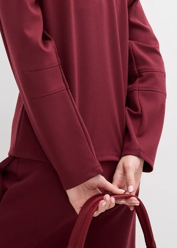 Langermet topp i Punto di Roma-materiale, bonprix