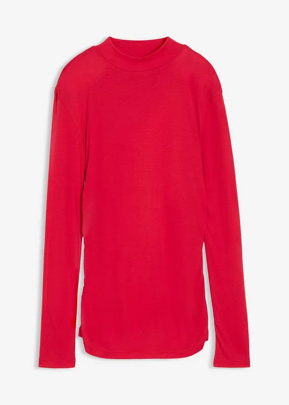 Ribbestrikket topp med rynking, bonprix