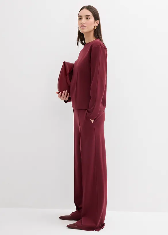 Langermet topp i Punto di Roma-materiale, bonprix