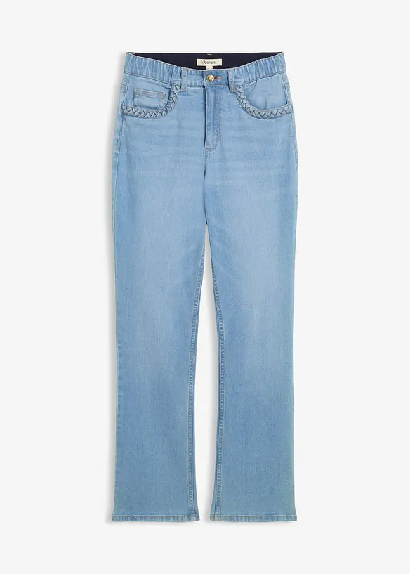 Straight Jeans High Waist med lommedetaljer, bonprix
