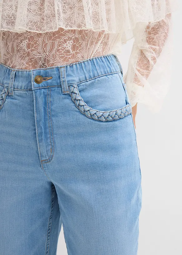 Straight Jeans High Waist med lommedetaljer, bonprix