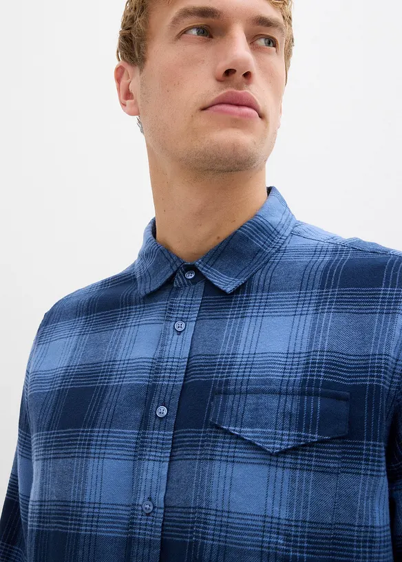 Flanellskjorte i 100% bomull, bonprix