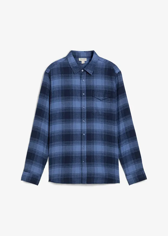 Flanellskjorte i 100% bomull, bonprix
