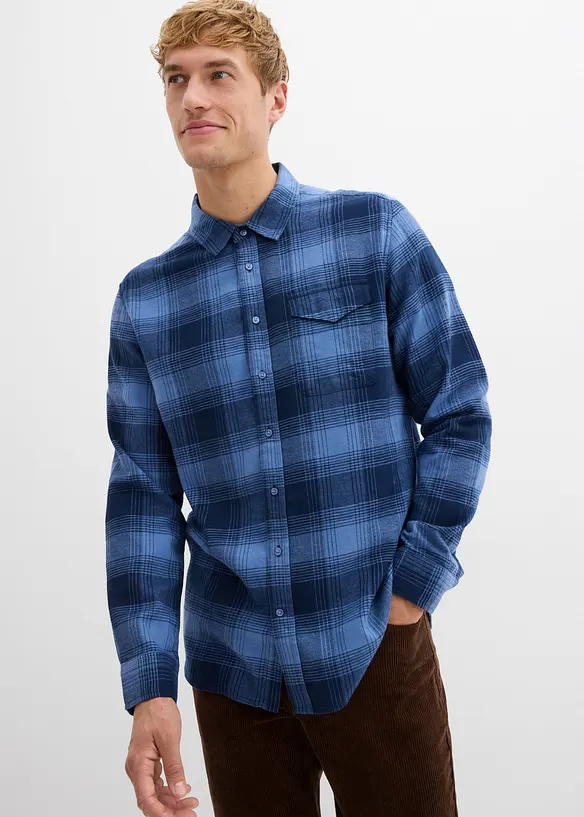 Flanellskjorte i 100% bomull, bonprix