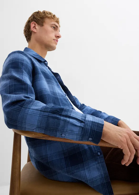 Flanellskjorte i 100% bomull, bonprix