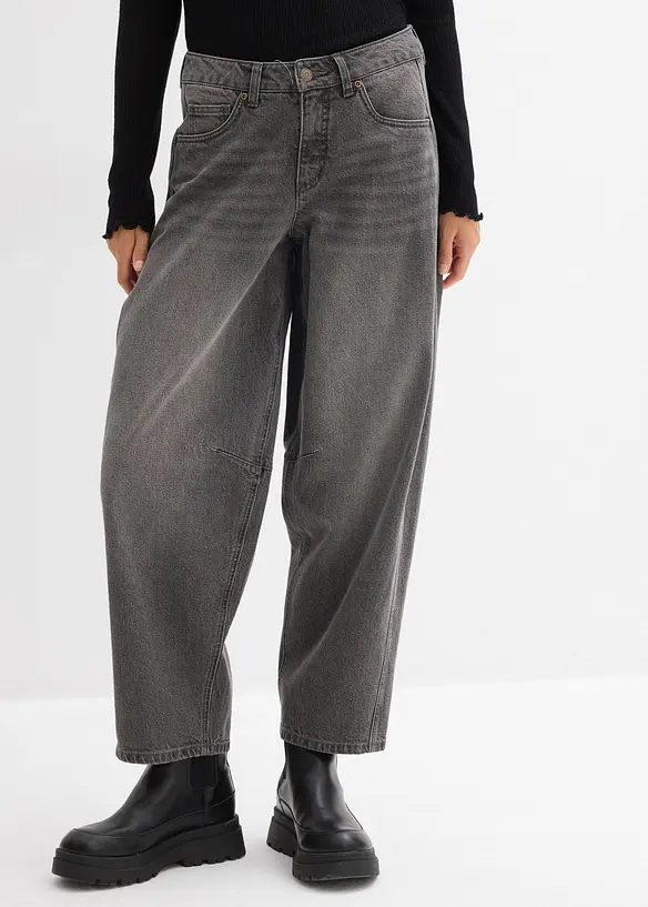 Ballong-jeans Mid Waist, bonprix