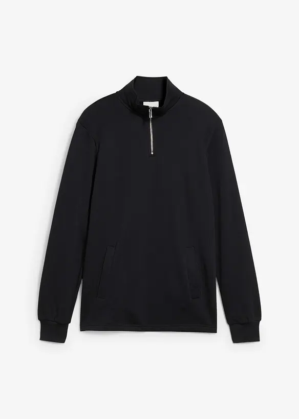 Sweatshirt i 100% &oslash;kologisk bomull med praktiske lommer og rett nederkant, bonprix