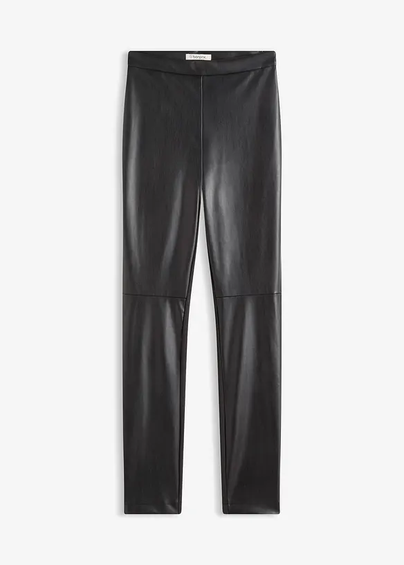 Bukse i imitert skinn i Punto di Roma-miks, bonprix