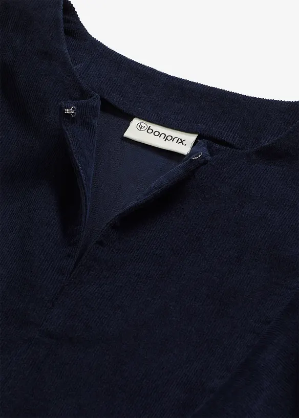 Kordfløyelkjole av bomull, bonprix