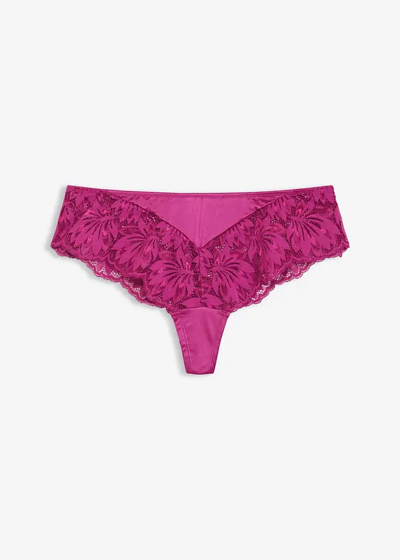String-panty materiale med glans, bonprix