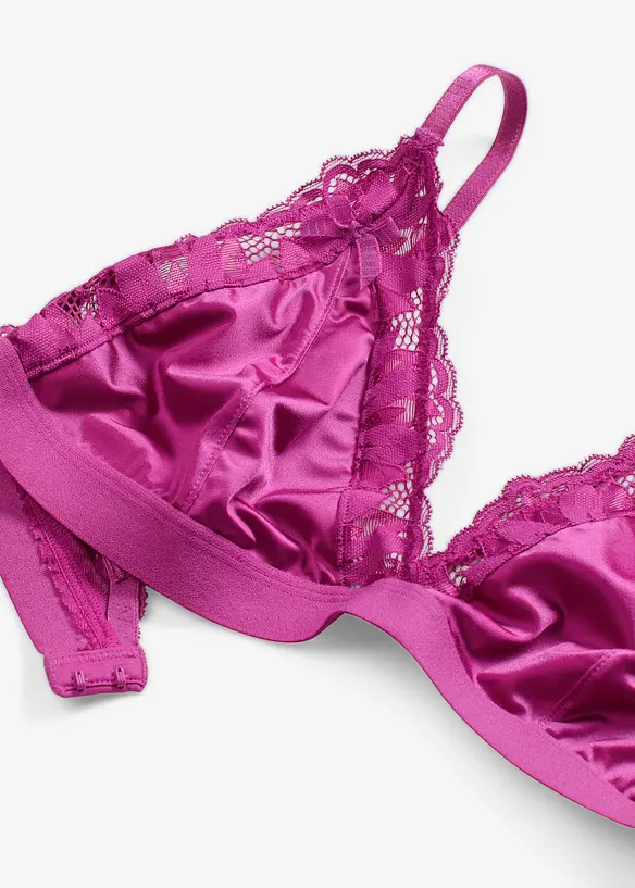 Bralette i materiale med glans, bonprix