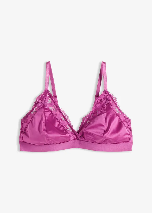 Bralette i materiale med glans, bonprix