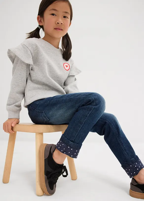 Termojeans med jerseyfôr, Slim Fit, bonprix
