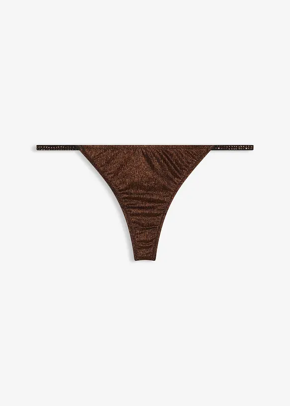 Stringtruse i glittermateriale, bonprix
