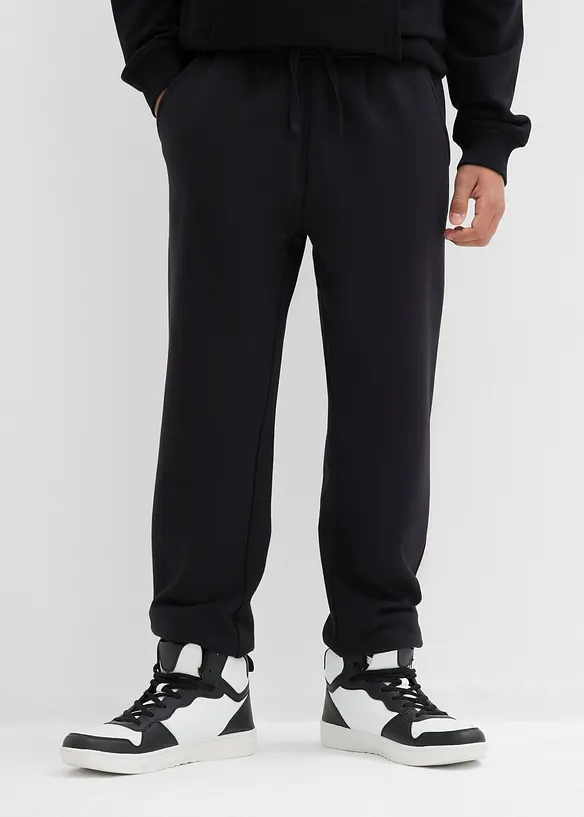 Joggebukse i myk bomullsmiks (2-pack), bonprix