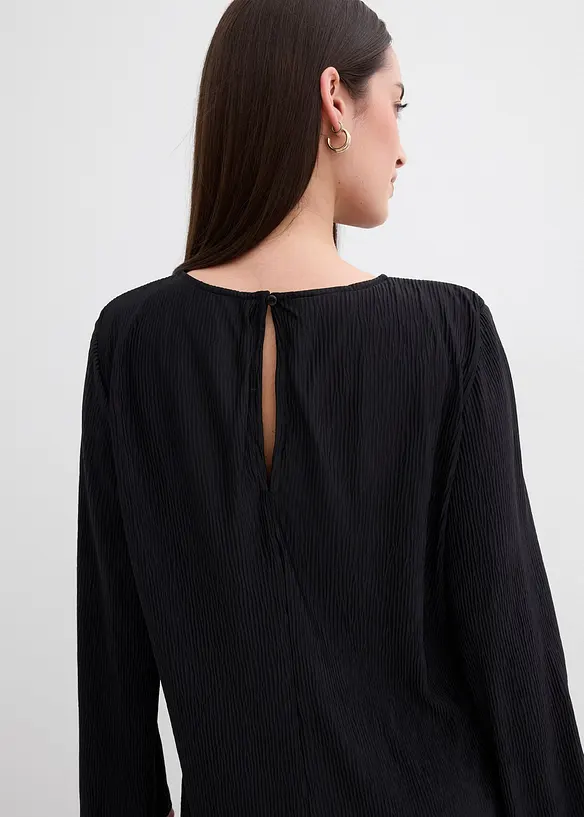Crinkle midikjole, bonprix