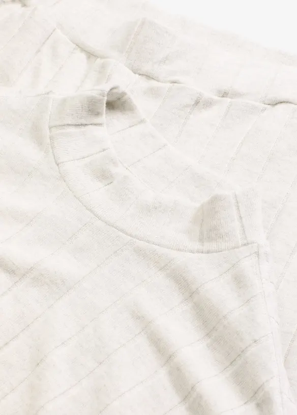 Loungewear-kosedress i mykt ribbemateriale, oversized, bonprix