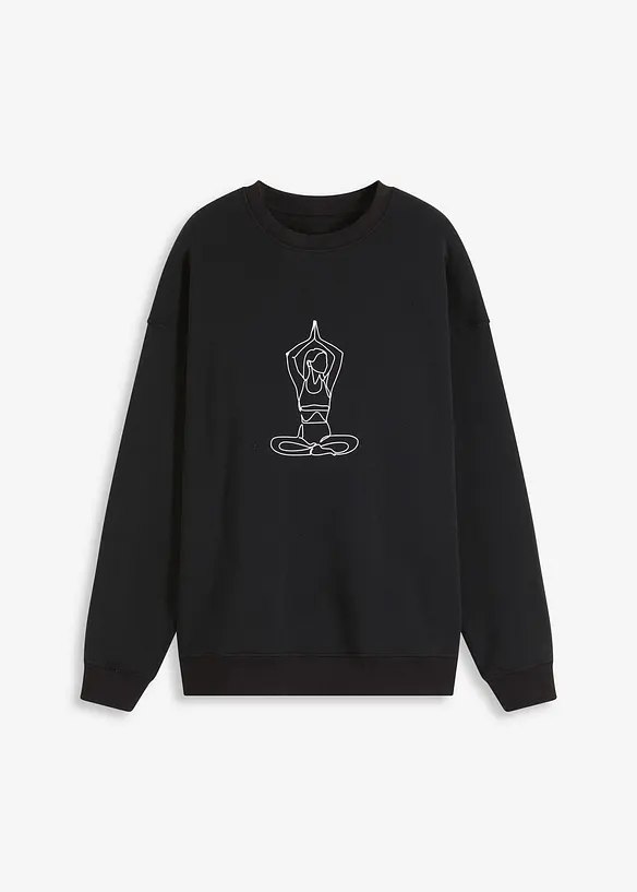 Varmende, oversized sweatshirt, hurtigtørkende, bonprix
