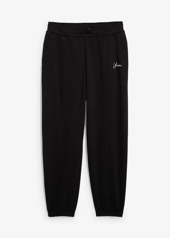 Joggebukse i 100% bomull, Loose Fit, bonprix