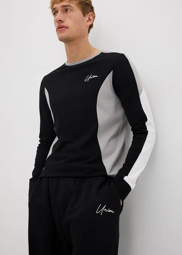 Joggebukse i 100% bomull, Loose Fit, bonprix