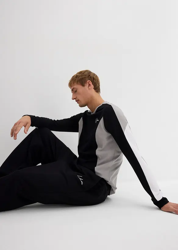 Joggebukse i 100% bomull, Loose Fit, bonprix