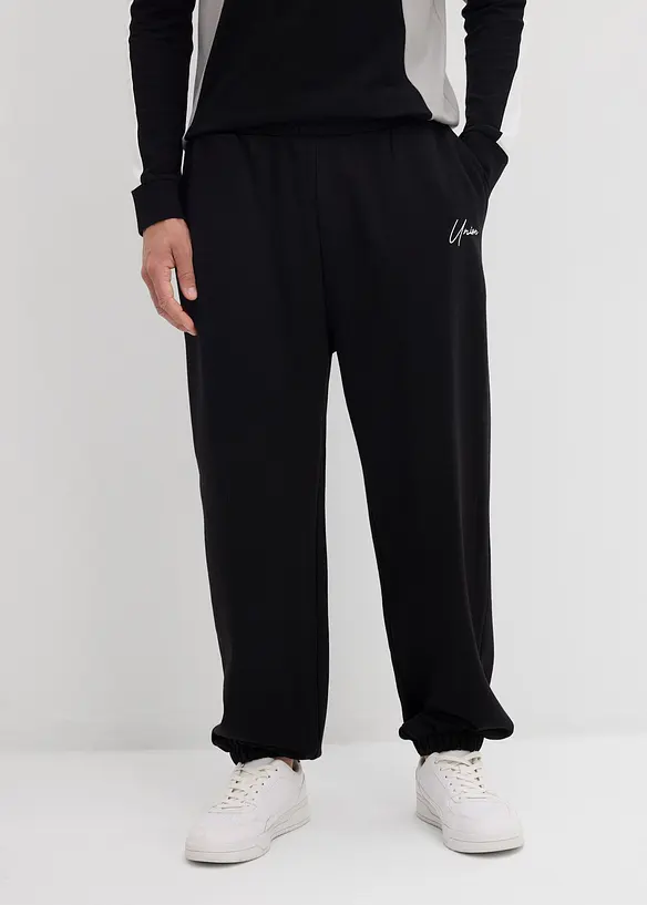 Joggebukse i 100% bomull, Loose Fit, bonprix