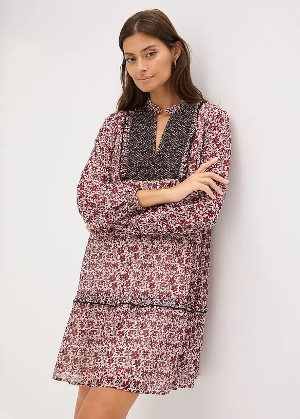 Kjole med broderi, bonprix