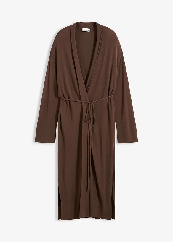 Strikket kåpe av myk viskosemiks, bonprix