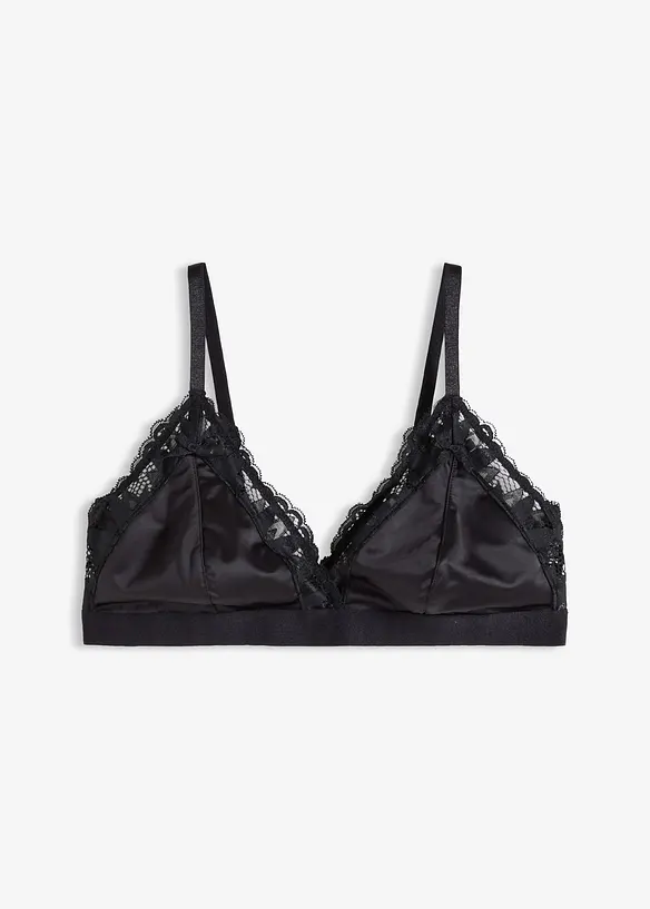 Bralette i materiale med glans, bonprix