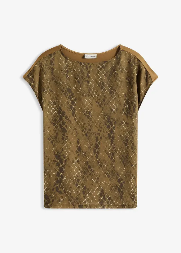 Topp i vevd miks, bonprix