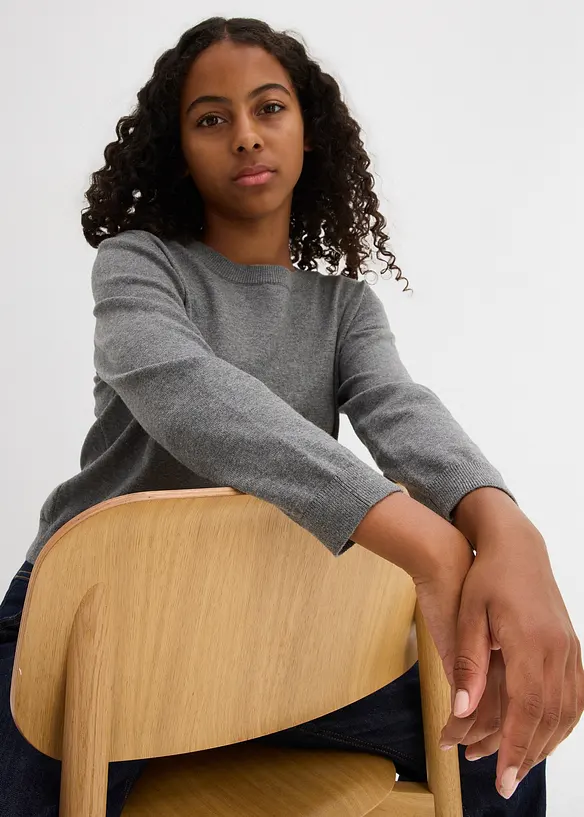 Finstrikket genser, bonprix