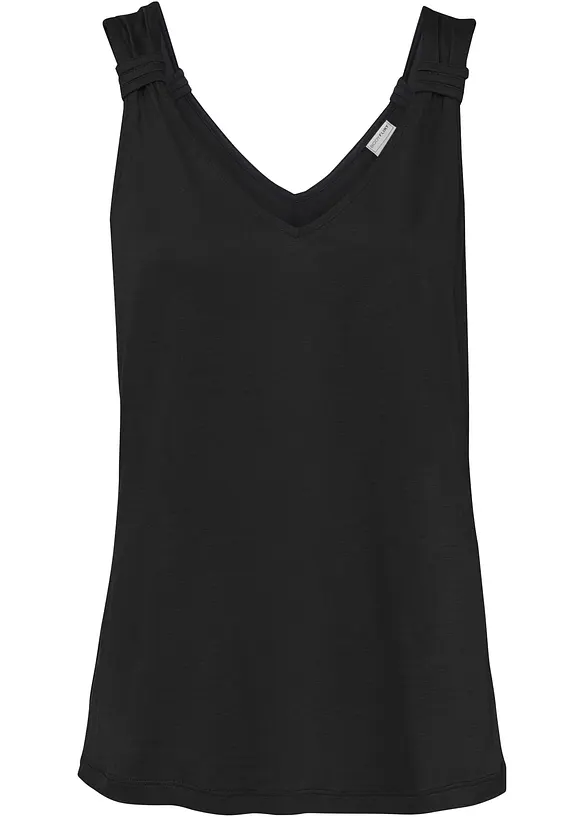 Jerseytopp i 100% viskose, bonprix