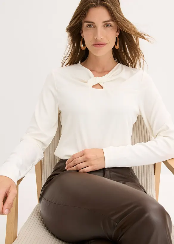 Ribbet topp, bonprix