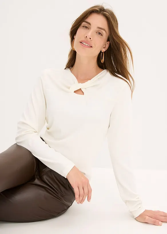 Ribbet topp, bonprix