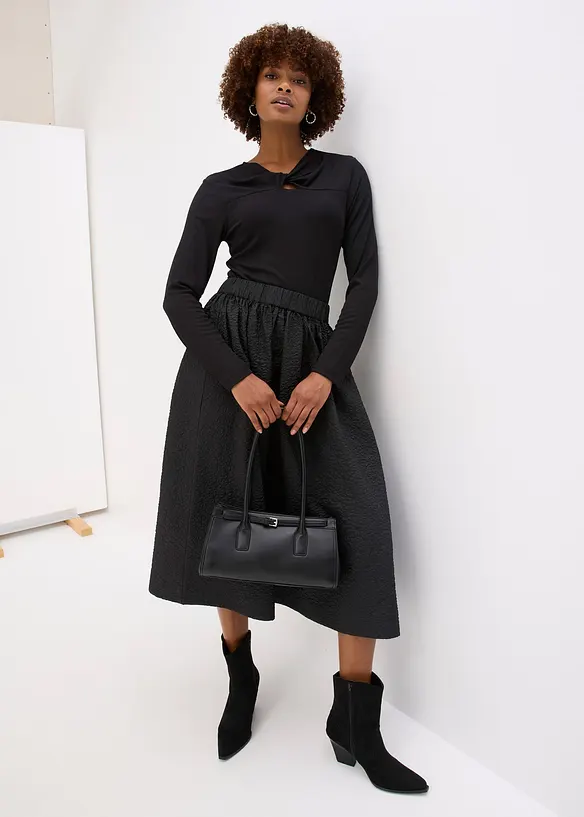 Ribbet topp, bonprix