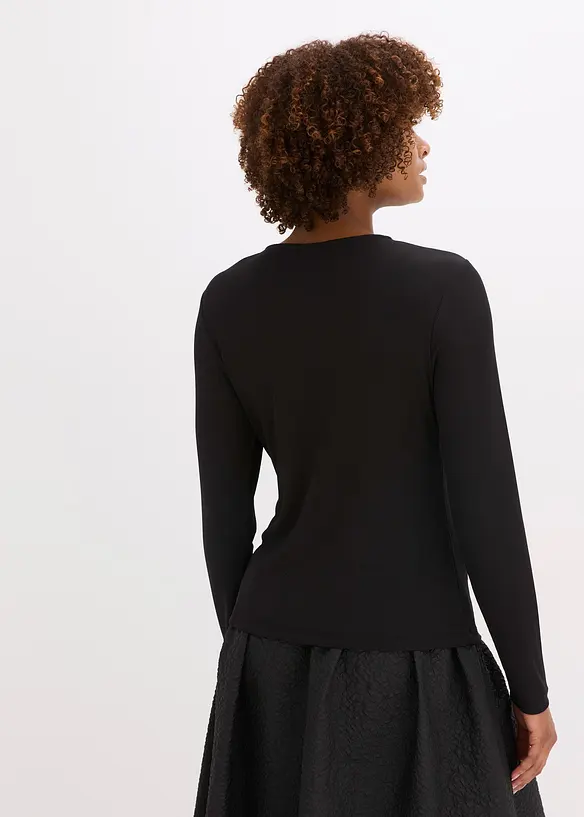 Ribbet topp, bonprix