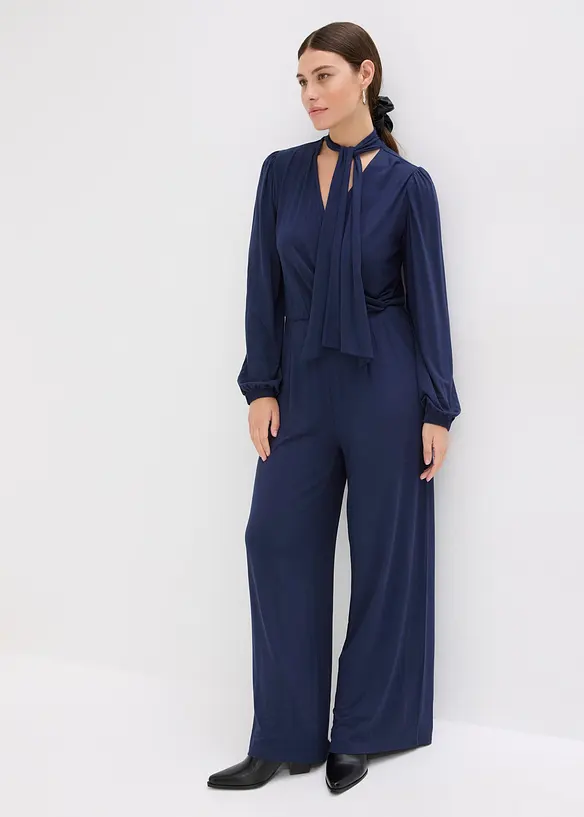 Jumpsuit i lett viskosemiks, bonprix