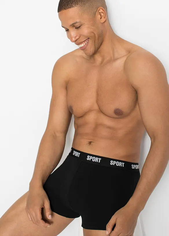 Boksershorts i ettersittende modell (3-pack), bonprix