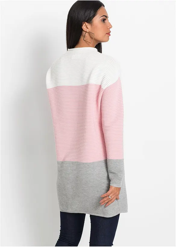 Lang genser med striper, bonprix