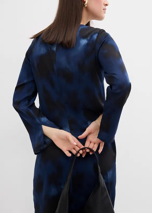 Midikjole i sateng, bonprix