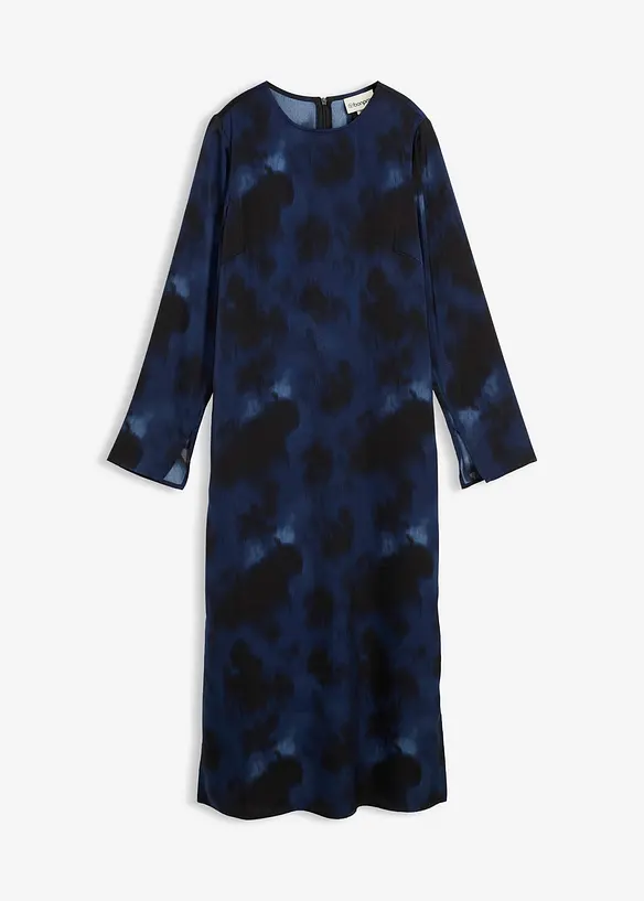 Midikjole i sateng, bonprix