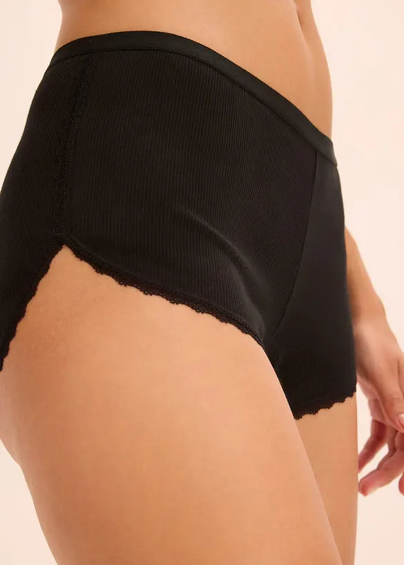 Boxer til dame med bomull (3-pack), bonprix